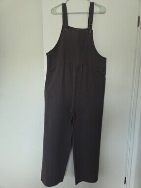 Womens Casual Gray Wide-Leg Overalls Sz XL Color Like 2nd Pic.